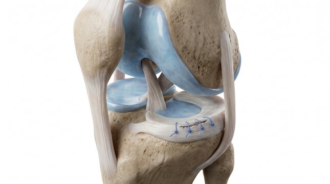 3D Visualization of Meniscus Tear and Surgical Suture Repair