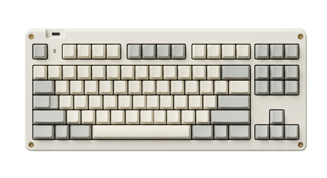 Custom mechanical computer keyboard retro design
