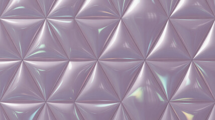 Fototapeta premium Close-up of purple crinkled paper background with geometric pattern, crinkled