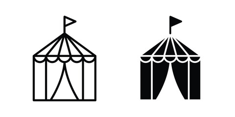 Circus tent icon simple Icon suitable for projects © Dan