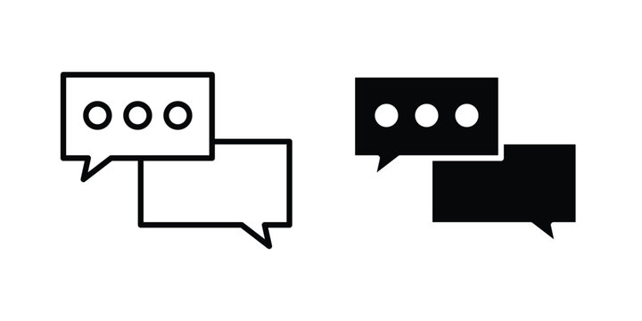 Live chat icon simple Icon suitable for projects