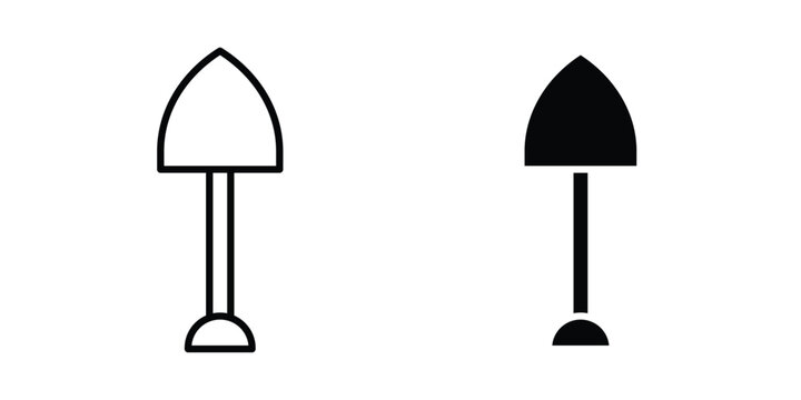 Shovel icon simple Icon suitable for projects