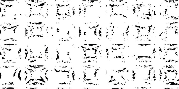 Black and white grunge texture background with distressed pattern vector graphic design element