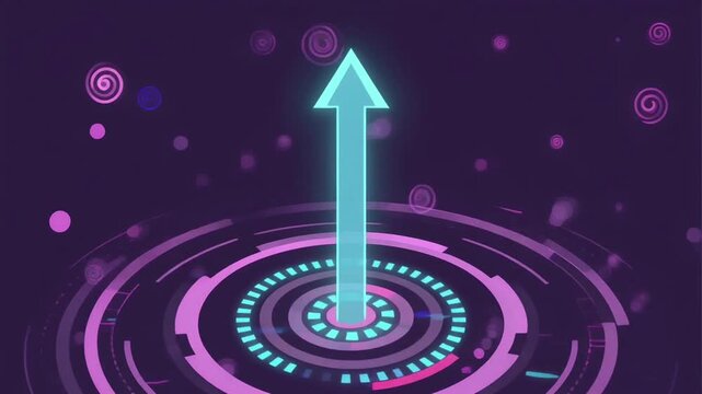 Abstract background with arrows.
