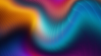 Fototapeta premium A colorful gradient transition with wavy lines flowing diagonally from the top left corner to the bottom right. The pattern is designed with a layered or 3D step effect