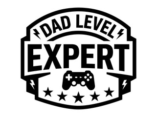Dad Level Expert Gamer Badge © Sojib
