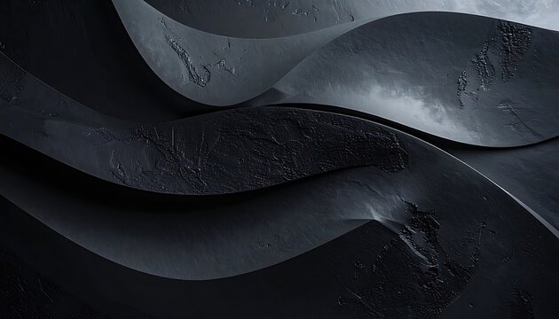 Black leather texture background closeup.