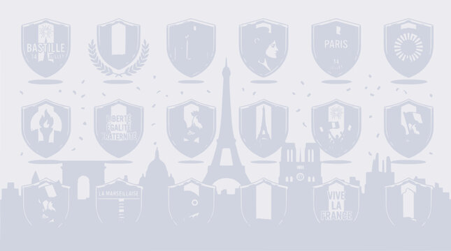 Parisian Icons & Landmarks Montage - French Culture and Heritage