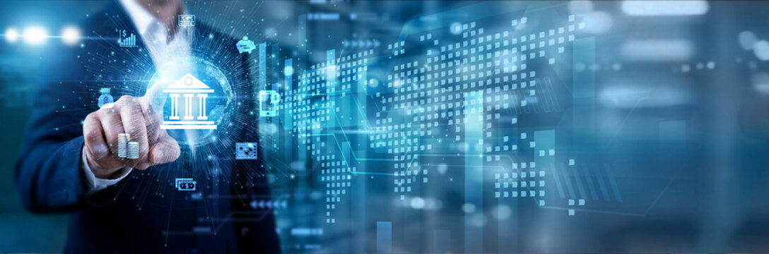 Finance officer manages wealth, touching on circle global markets. Banking secures capital flow across the world map, validating every transfer via a strict fiscal security check list.