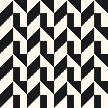 Abstract Black and White Geometric Pattern