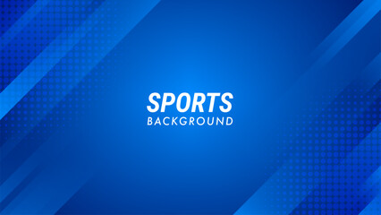 Abstract blue gradient background with diagonal lines and a scratch effect. Dynamic dotted halftone texture for sports banner, poster, and greeting card. Style vector illustration. © Rijal Muhaimin