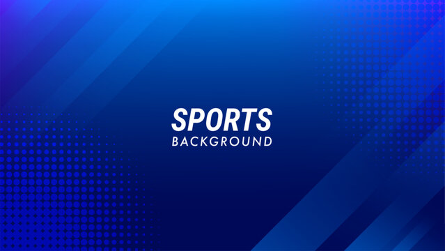 Abstract blue gradient background with diagonal lines and a scratch effect. Dynamic dotted halftone texture for sports banner, poster, and greeting card. Style vector illustration.