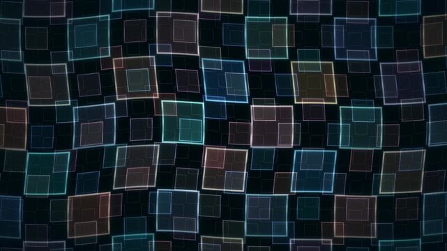 Double Ikat Resist Dye Edge Blur Oscillation Domain Warp Teal Coral Indigo Diamond Loop 4K