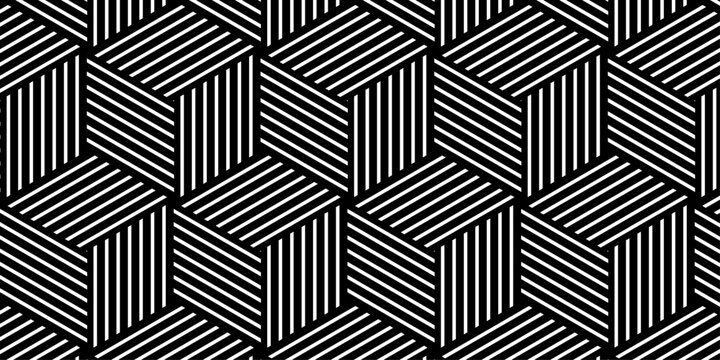 Vector geometric diagonal fabric waves seamless line texture. Seamless pattern Abstract geometric with stripes. Gray mesh background ornament.