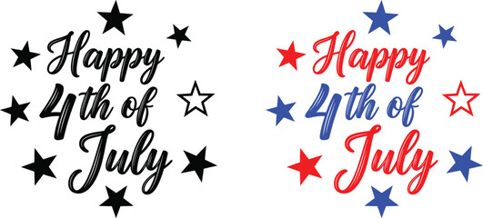 Happy 4th of july independence day celebration greeting © MOHAMMED