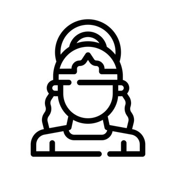 durga line icon