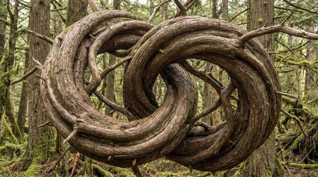 Tree trunk looping infinitely impossible geometry