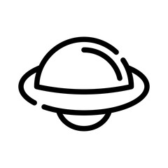 Fototapeta premium ufo line icon