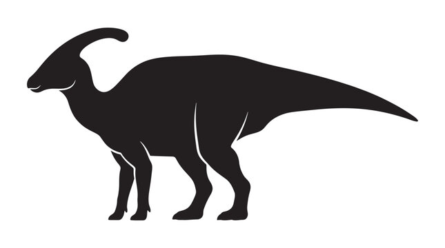 parasaurolophus dinosaur silhouette