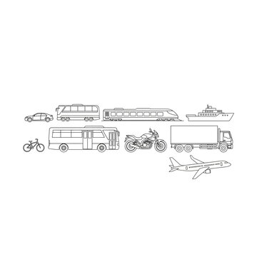 vector illustration of a bus