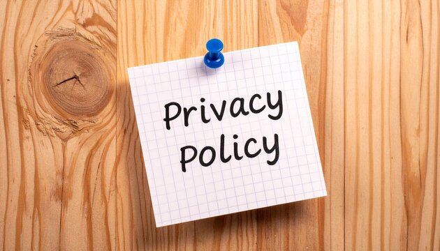 Privacy policy data protection confidentiality pinned note
