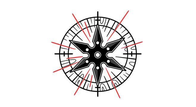 Compass Navigation Tool Direction Indicator.