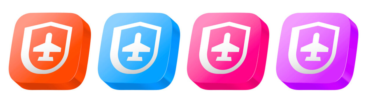 autopilot conceptualized as a colorful 3D glossy icon set in blue, orange, pink, and purple for digital bank transactions.