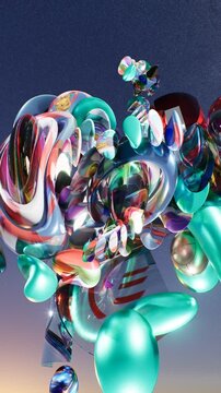 Thematically, the artwork evokes notions of transcendence, innovation, and divine geometry. The angelic undertones are suggested through the radiant glow and harmonious arrangement of shapes, which re