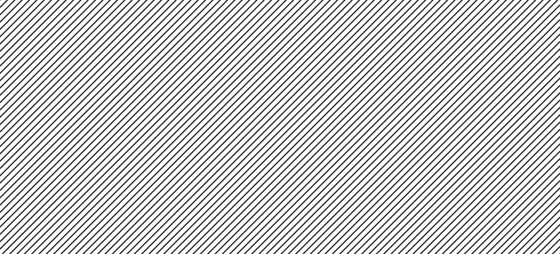 Black slash linear seamless pattern. Repeating subtle diagonal lines background. Fine tilt pinstripe line wallpaper. Abstract slanted stripes backdrop. Repeated oblique stripe texture overlay. Vector