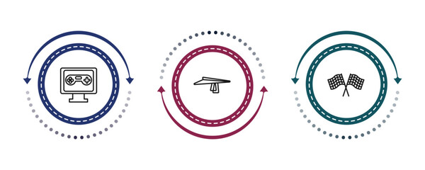 outline icons set - , editable vector for web and mobile © IconArt