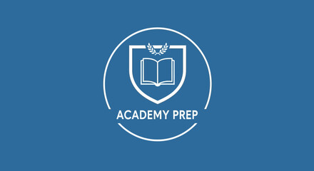 Obraz premium Academy Prep Logo Emblem Design