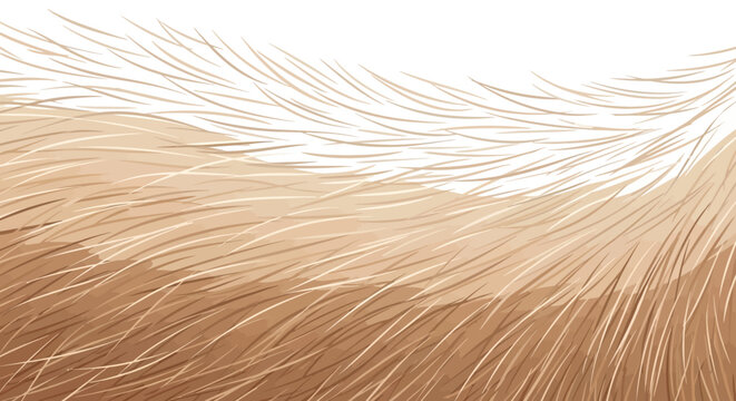 Close-up of soft brown animal fur texture, natural background pattern