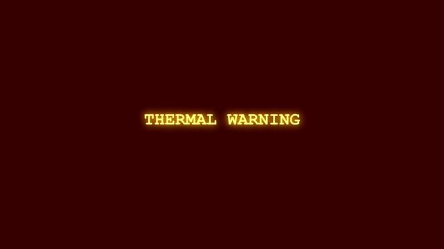 Thermal Warning Glitch Text Reveal Motion Design Asset Geopolitical Conflict Documentary Intro Digital Broadcast Typography Procedural Scripting Data Visualization Elements Global Crisis Finance Chart