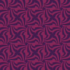 Obraz premium Dark Red and Purple Swirl Repeating Geometric Pattern Background