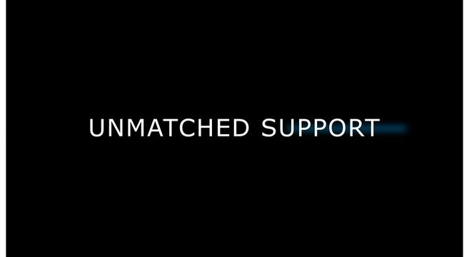 Unmatched support: corporate motion text animation