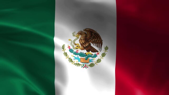 flag of mexico waving