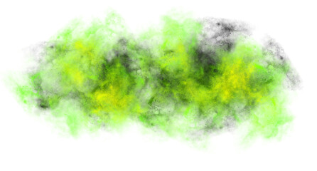 Obraz premium Dramatic Green Cloud Burst Overlay PNG