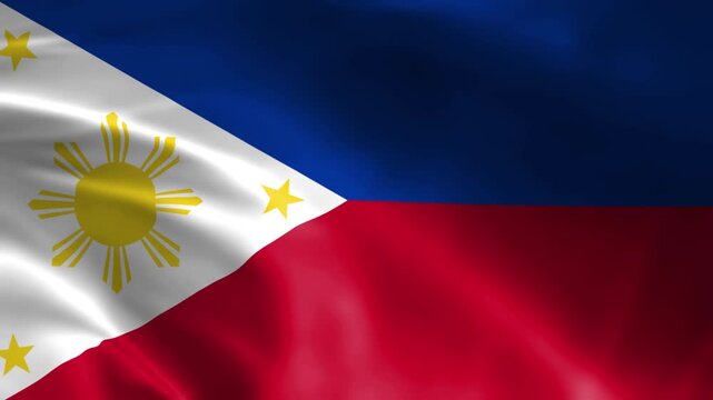 waving flag of Philippine