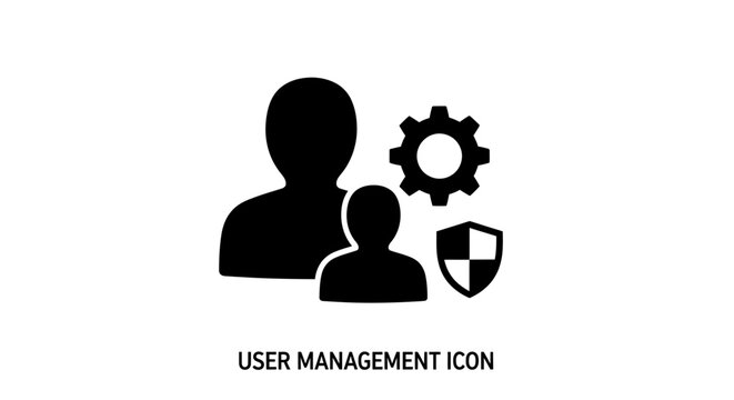 User management and settings icon.
