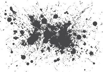 Fototapeta premium Dark gray ink splatter grunge background