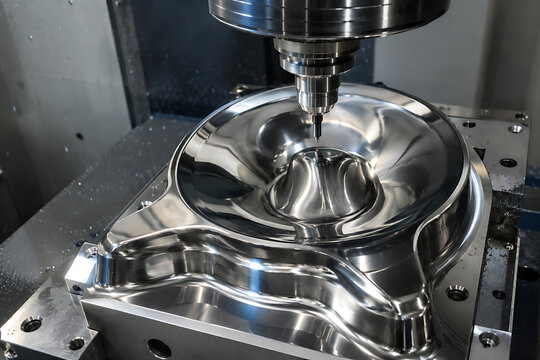 close-up of mirror finish stainless steel