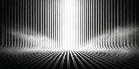 Abstract lines converging towards a bright, illuminating light, this striking visual captures a sense of direction, innovation, and technological advancement. © LumenCraft