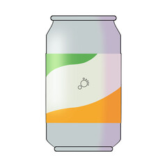 Fototapeta premium vector illustration of a glass bottle