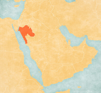 Map of Saudi Arabia - Tabuk Province