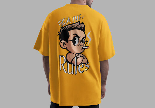 Funny Rebel Quote Tshirt Cartoon Illustration