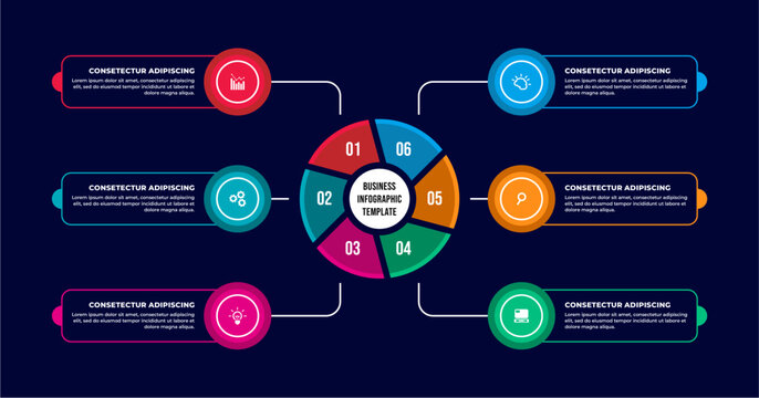 Professional infographic timeline template design
