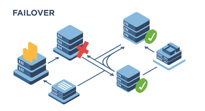 Failover system for server redundancy and uptime.