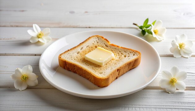 バターの塗られた食パン