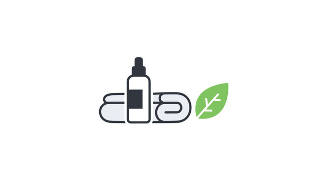 Eco friendly skincare product logo design.