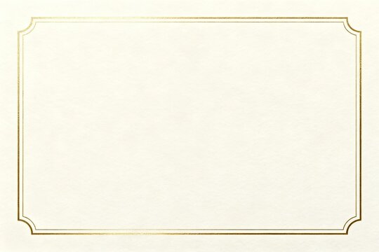 Gold border frame on cream background